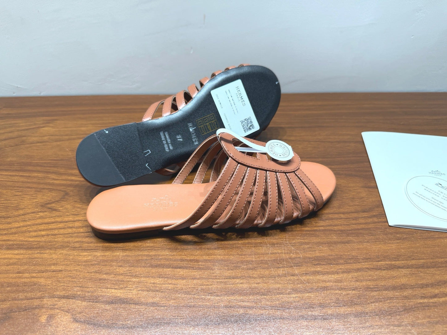 HM Noria Sandals Tan Leather 849473