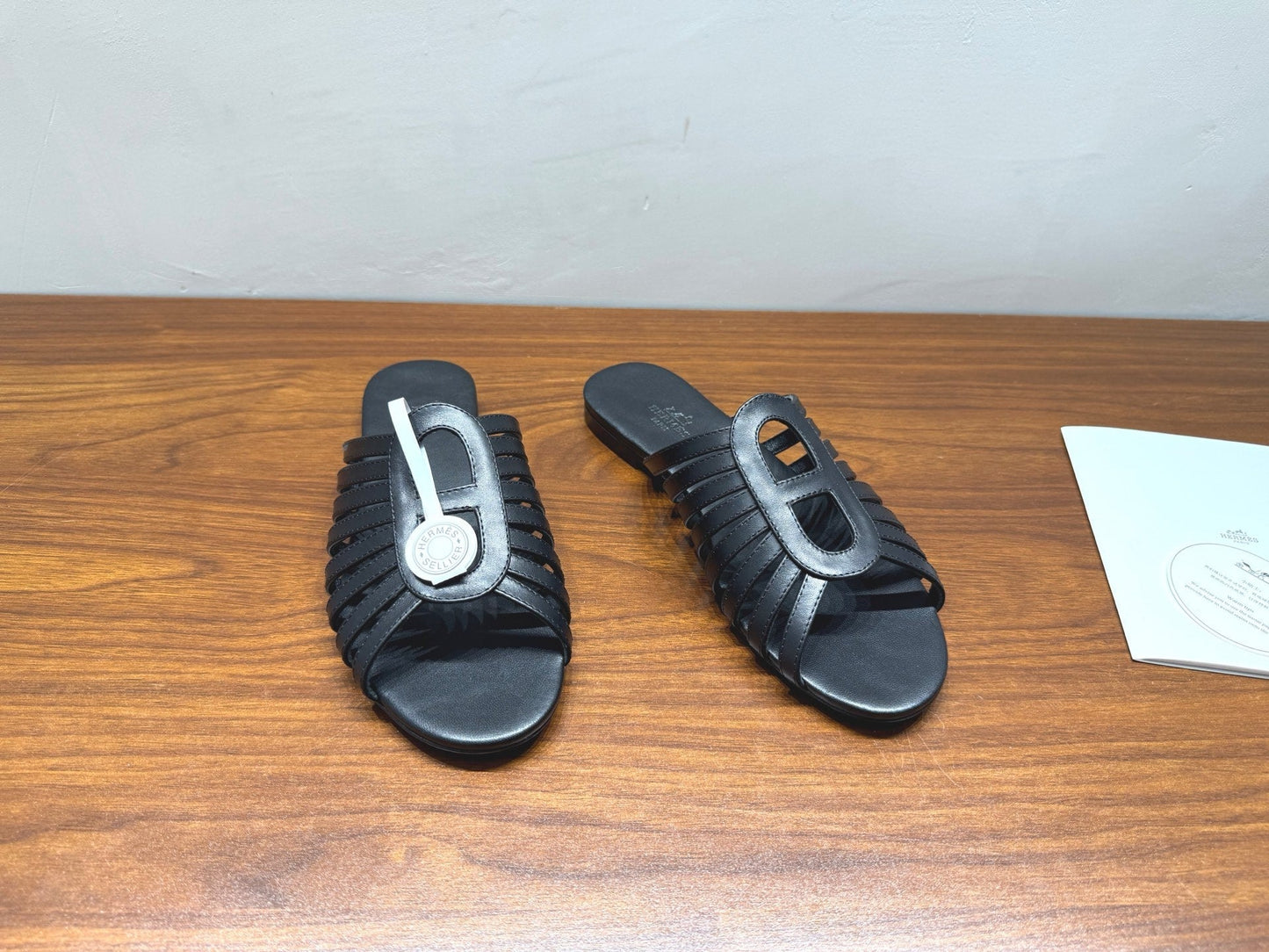 HM Noria Sandals Black Leather 849475
