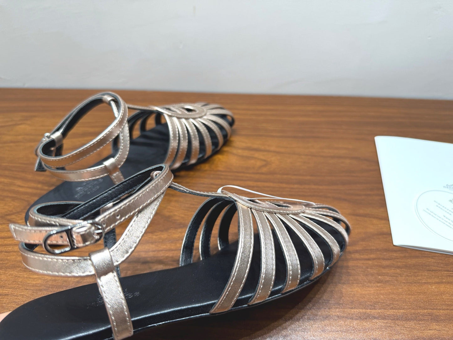 HM Nour Sandals Golden Leather 849485