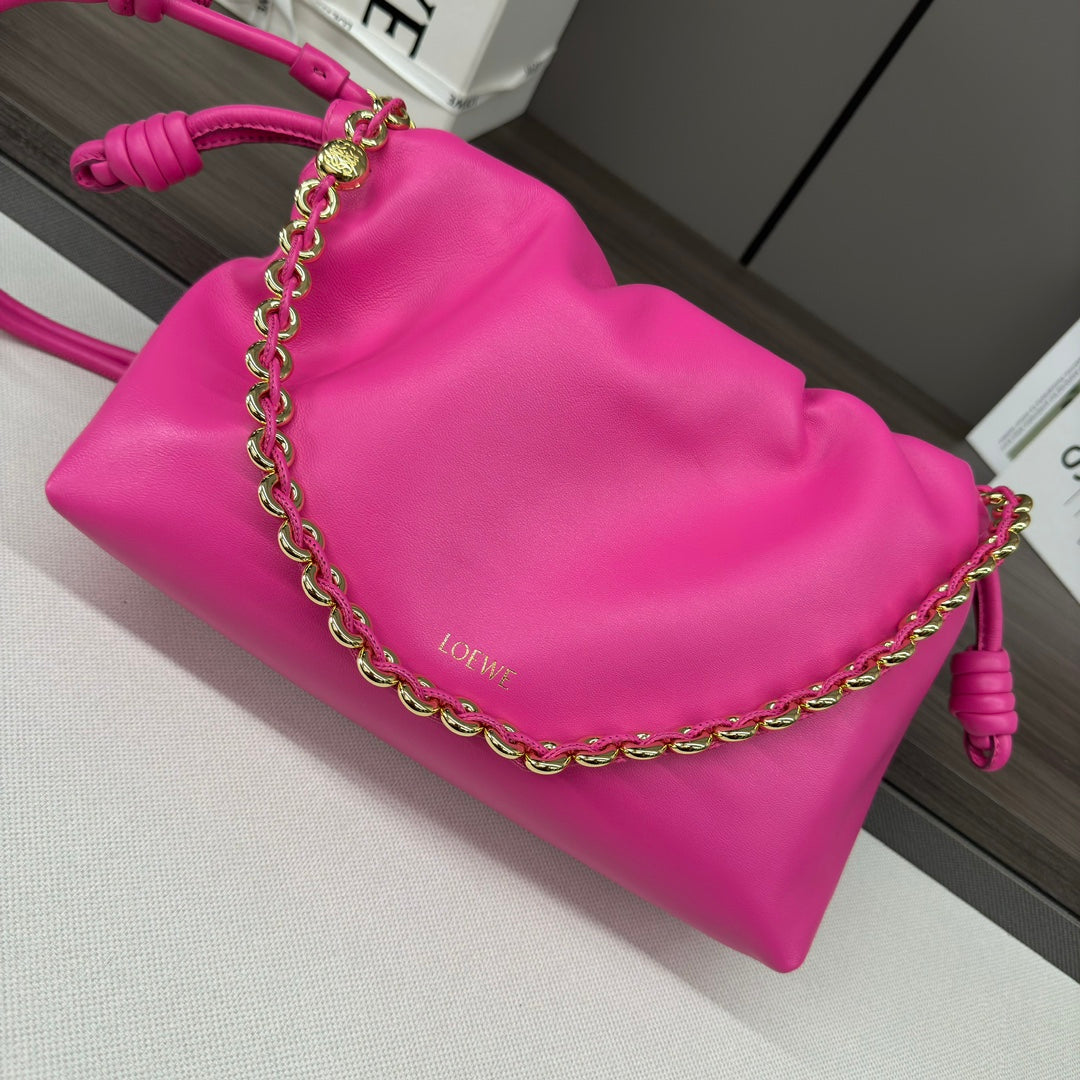 Loewe Flamenco Purse 30 Pink Lambskin Ghw