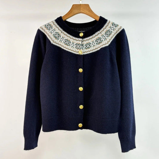 CELINE 25S ROUND-NECK CROCHET SWEATER 0058