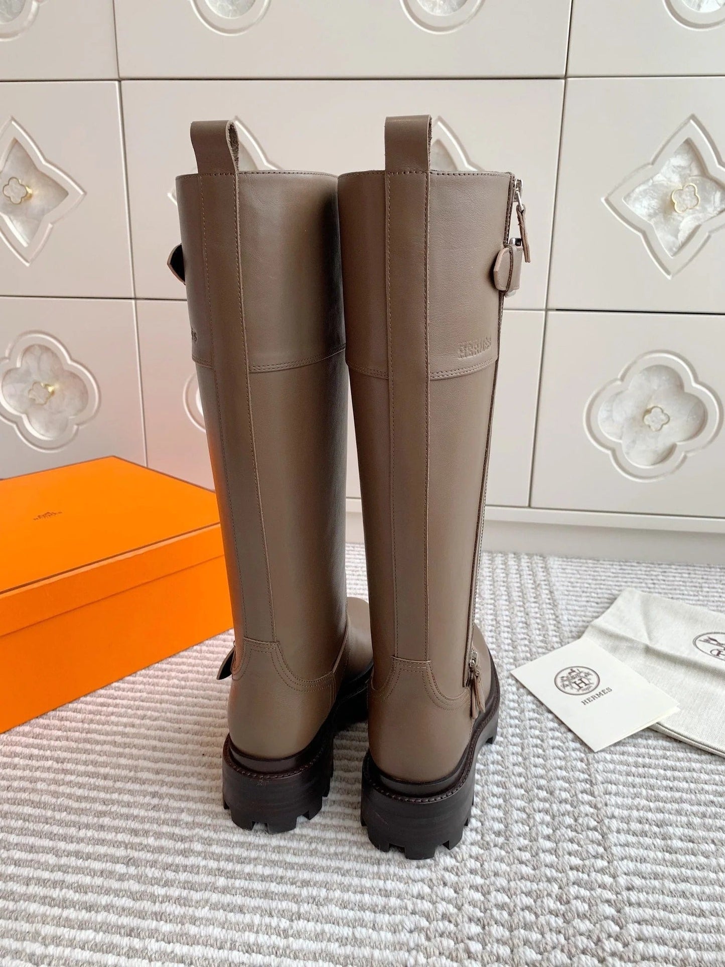 HM JAIME BOOT IN CEDAR BROWN CALFSKIN