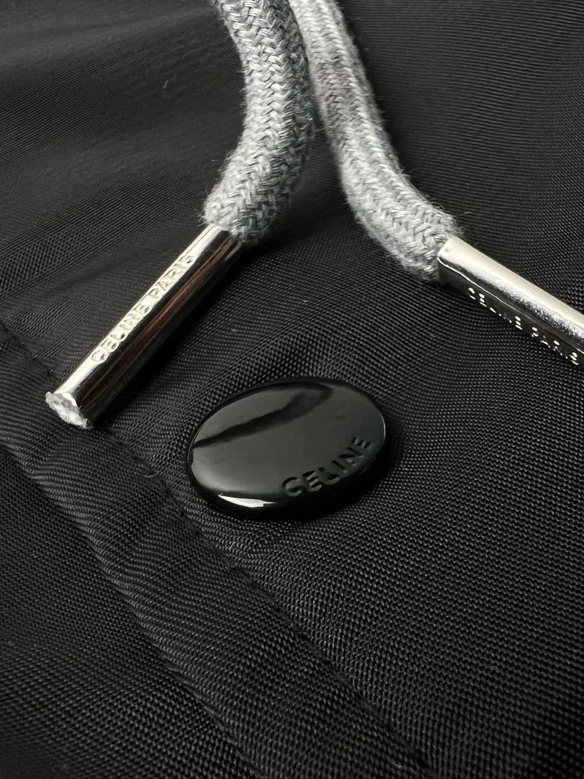 Celine Jackets C Logo Black White Mix Grey Cotton