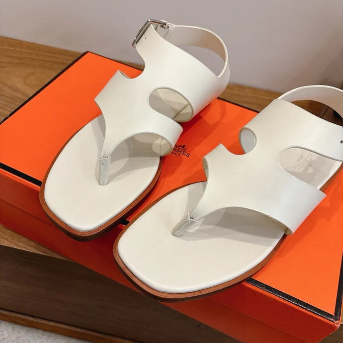 HM 26ss Thong Sandal White Calfskin 638408