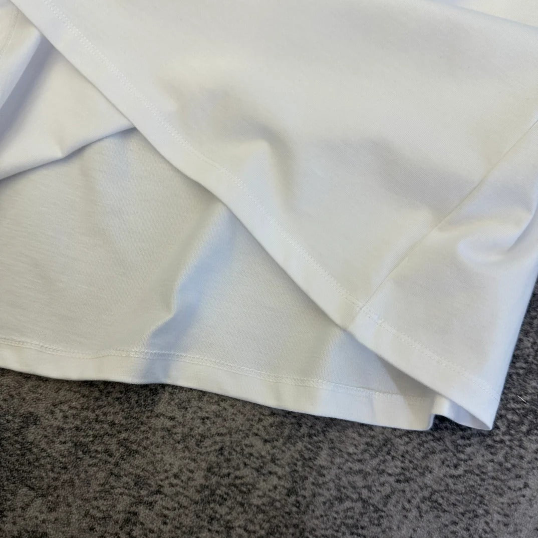 Celine 2026 Short-Sleeve T-Shirt Black and White Cotton