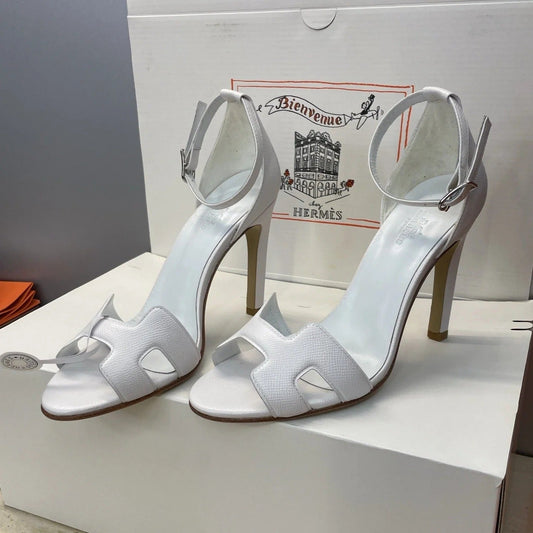 HM 26ss High Heel Sandals 105 White Cowhide 607125
