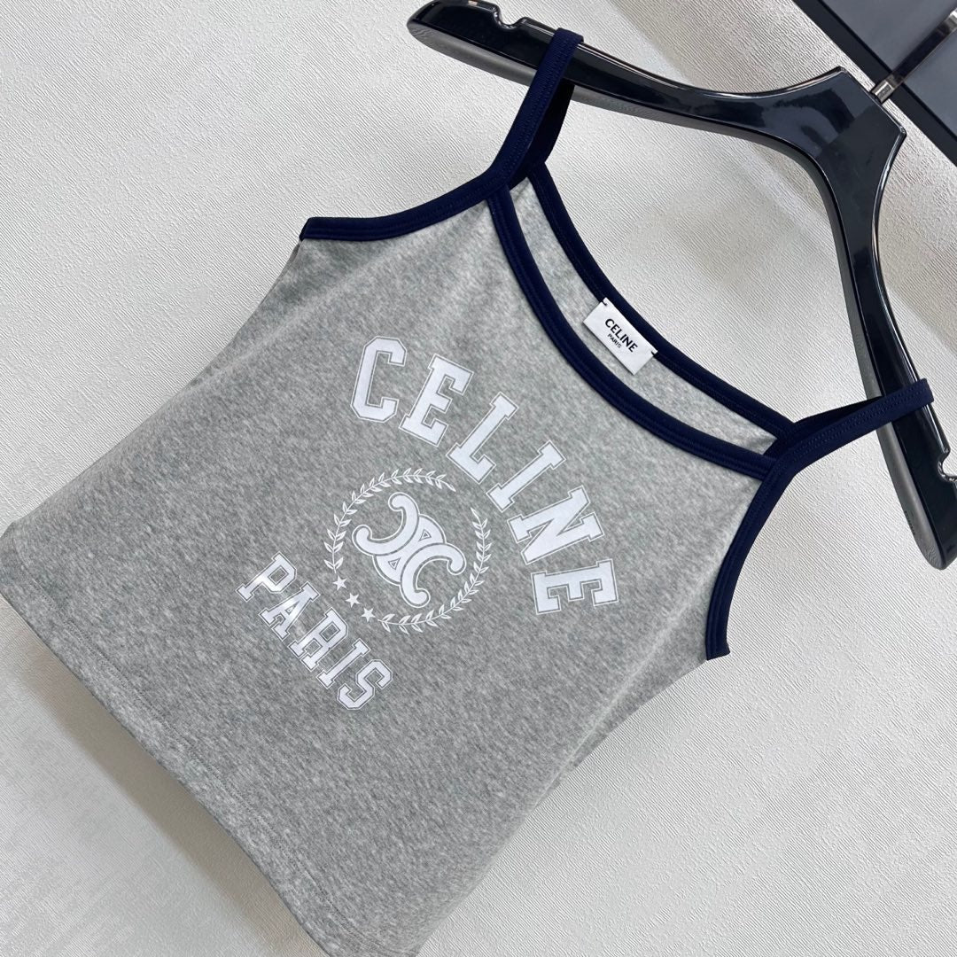 CELINE SPAGHETTI STRAP TOP