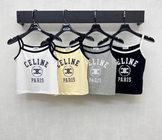 CELINE SPAGHETTI STRAP TOP