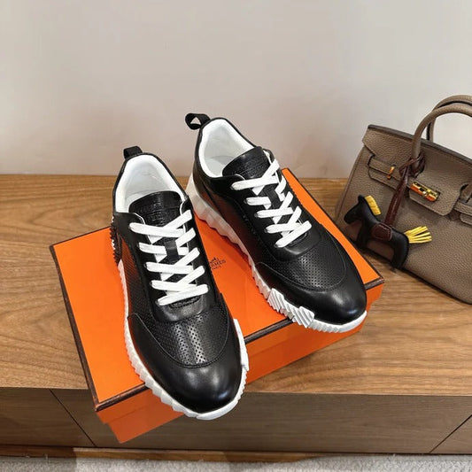 HM 26ss Sneakers Black Leather 638578