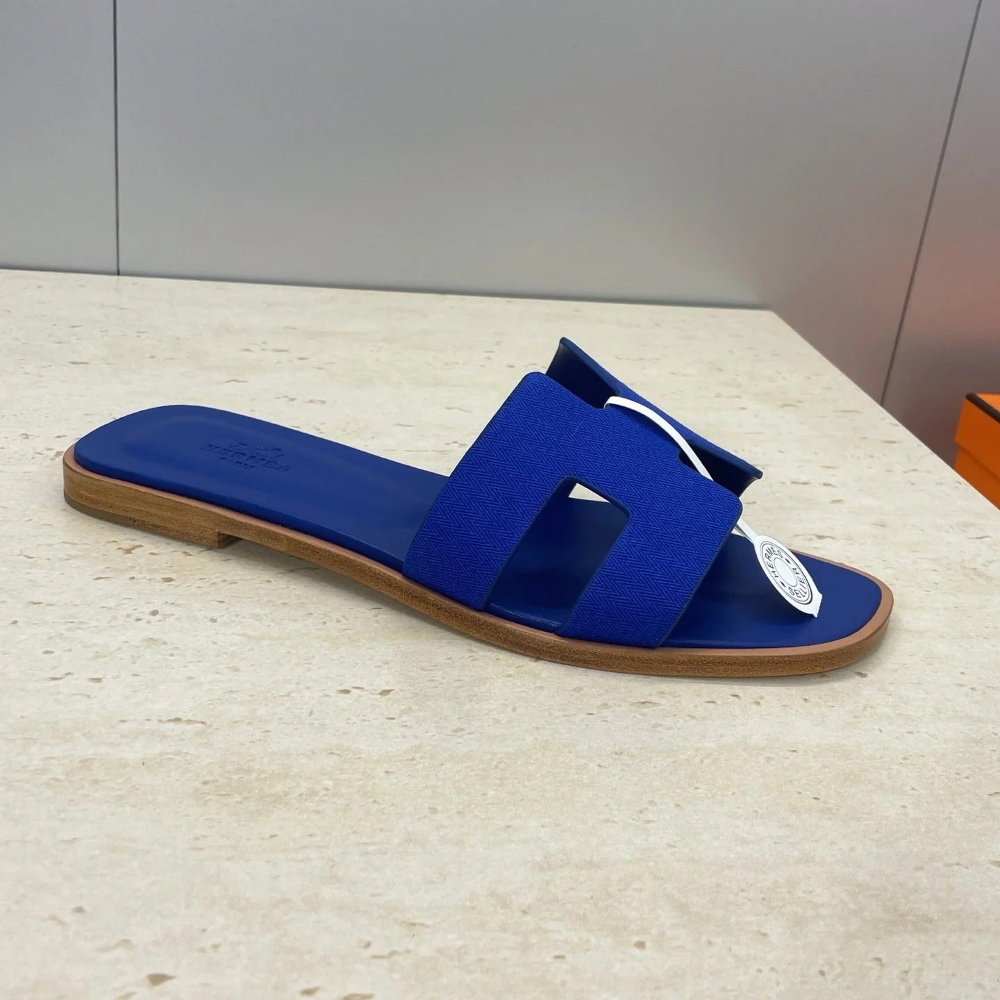 HM 26ss Oran Sandals Deep Blue Calfskin 607232