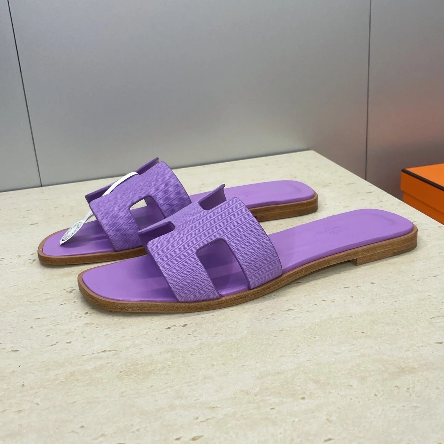 HM 26ss Oran Sandals Purple Calfskin 607235