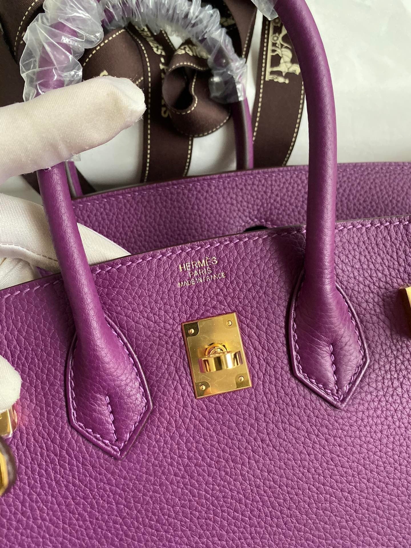 Hermes 2025 Birkin Bag Purple With Gold Hardware Epsom Leather