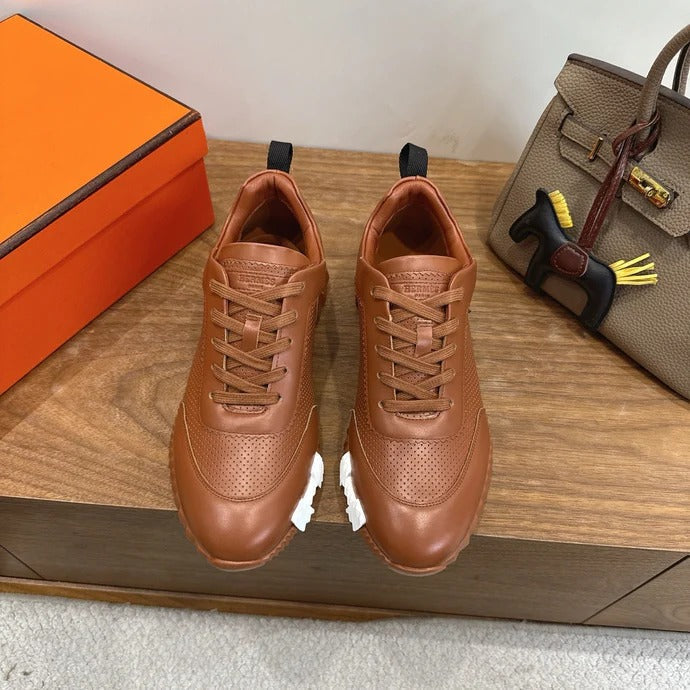 HM 26ss Sneakers Caramel Brown Leather 638570
