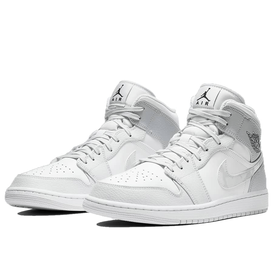 Jordan 1 Mid White Camo Sneakers - All-Day Comfort | Exclusive Drop