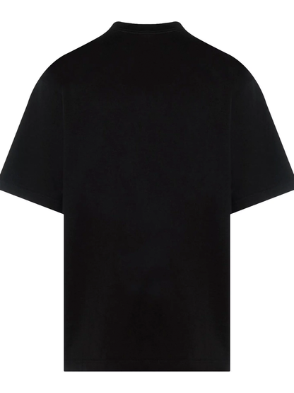 Balenciaga Reversed Logo Print T-Shirt in Black