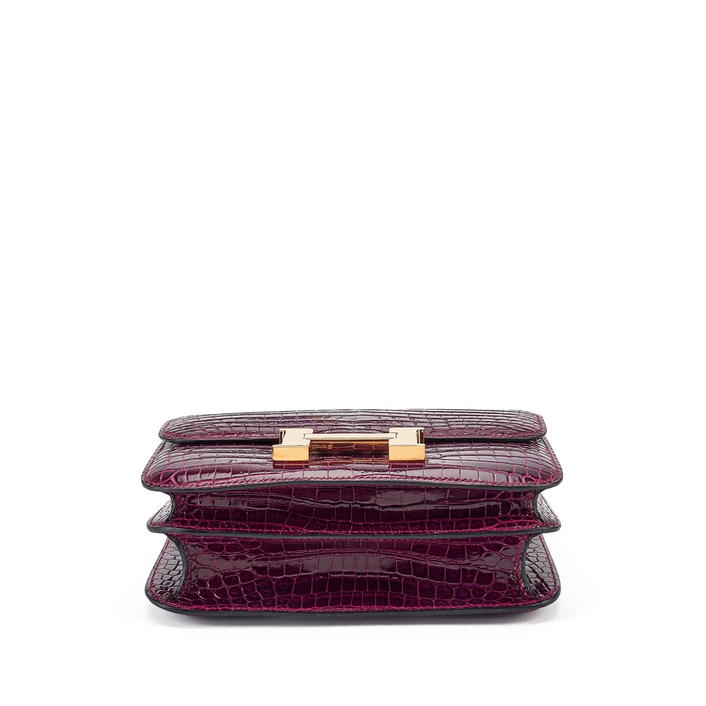 HM Constance Bag 18cm Bordeaux Shiny Crocodile (15 day for production)